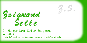 zsigmond selle business card
